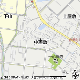 愛知県愛西市赤目町中屋敷82周辺の地図