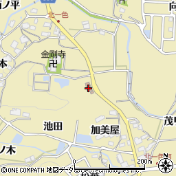 愛知県豊田市北一色町川原周辺の地図