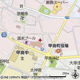滋賀県犬上郡甲良町在士377-6周辺の地図