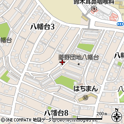 愛知県瀬戸市八幡台周辺の地図