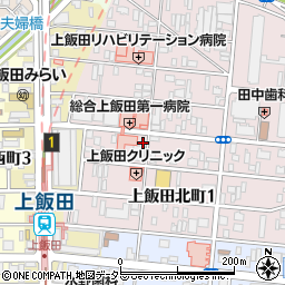 百老亭 上飯田店周辺の地図