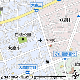 愛知県名古屋市守山区大森4丁目2006周辺の地図