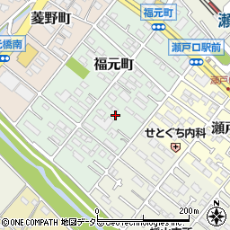 愛知県瀬戸市福元町93周辺の地図
