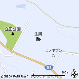 生興株式会社　三重工場周辺の地図