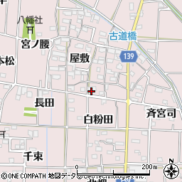 愛知県あま市古道屋敷545周辺の地図