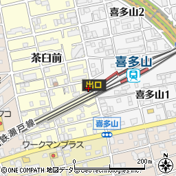 三十三銀行喜多山支店 ＡＴＭ周辺の地図