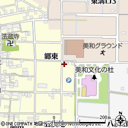愛知県あま市中橋（郷東）周辺の地図