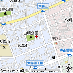 愛知県名古屋市守山区大森4丁目2201周辺の地図