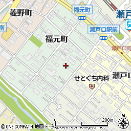 愛知県瀬戸市福元町81周辺の地図