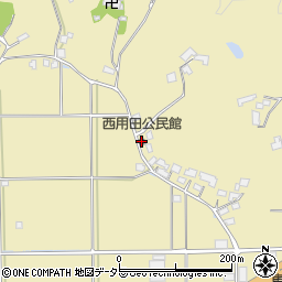 西用田公民館周辺の地図