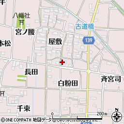 愛知県あま市古道屋敷289周辺の地図