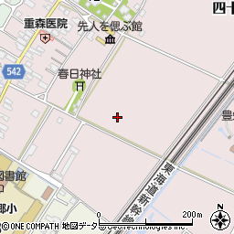 滋賀県犬上郡豊郷町四十九院周辺の地図