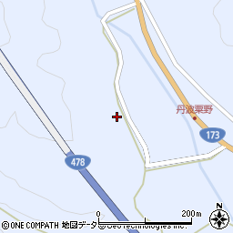 京都府船井郡京丹波町粟野高木周辺の地図