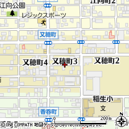 愛知県名古屋市西区又穂町3丁目周辺の地図