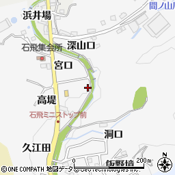 愛知県豊田市石飛町宮口周辺の地図