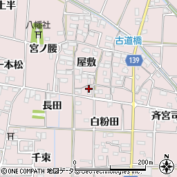 愛知県あま市古道屋敷293周辺の地図
