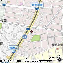 愛知県名古屋市守山区永森町89周辺の地図