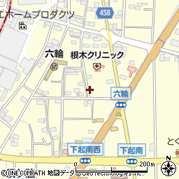 愛知県稲沢市平和町下起南周辺の地図