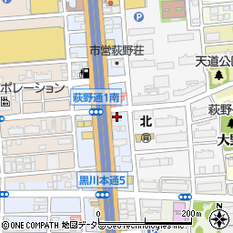 じゃんじゃん亭城北店周辺の地図