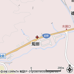 愛知県豊田市木瀬町荒田周辺の地図
