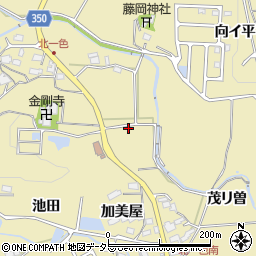 愛知県豊田市北一色町曽リ美周辺の地図