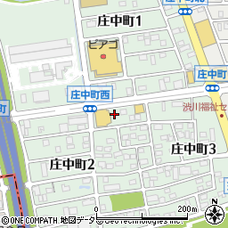 愛知県尾張旭市庄中町周辺の地図