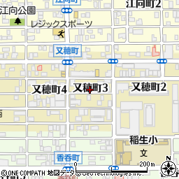 愛知県名古屋市西区又穂町周辺の地図