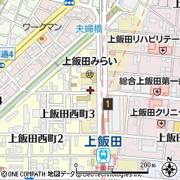 ハーモニーテラス上飯田通１周辺の地図