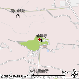 仙年寺周辺の地図