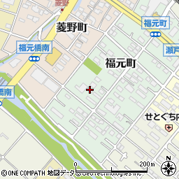 愛知県瀬戸市福元町124周辺の地図