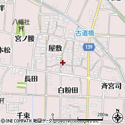 愛知県あま市古道屋敷290周辺の地図