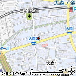 中日新聞大森大橋新聞店周辺の地図