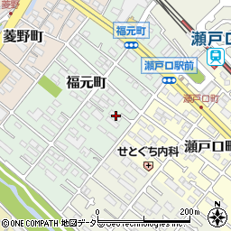 愛知県瀬戸市福元町79周辺の地図
