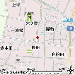 愛知県あま市古道屋敷27周辺の地図