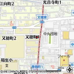 愛知県名古屋市西区又穂町1丁目40周辺の地図