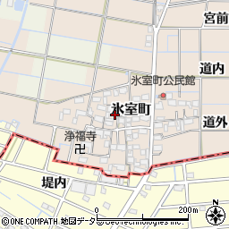 愛知県稲沢市氷室町郷内周辺の地図