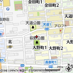 愛知県名古屋市北区大野町1丁目1周辺の地図