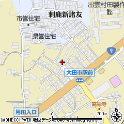 島根県大田市長久町長久高禅寺周辺の地図