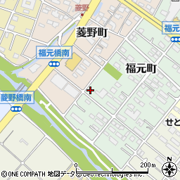 愛知県瀬戸市福元町127-1周辺の地図