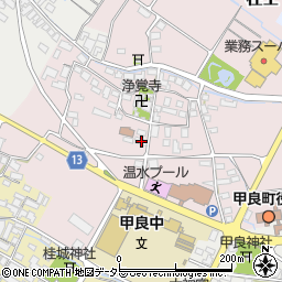 滋賀県犬上郡甲良町在士494周辺の地図