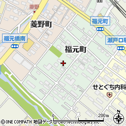 愛知県瀬戸市福元町120-2周辺の地図