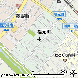 愛知県瀬戸市福元町119-2周辺の地図
