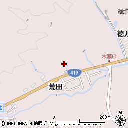 愛知県豊田市木瀬町荒田838周辺の地図