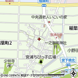 愛知県尾張旭市稲葉町周辺の地図