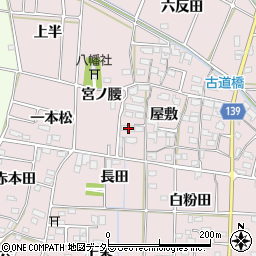 愛知県あま市古道屋敷310周辺の地図
