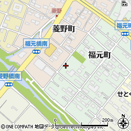 愛知県瀬戸市福元町128周辺の地図