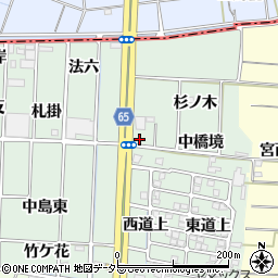 愛知県あま市蜂須賀（高代）周辺の地図