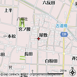 愛知県あま市古道屋敷302周辺の地図