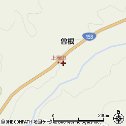愛知県豊田市黒田町曽根周辺の地図