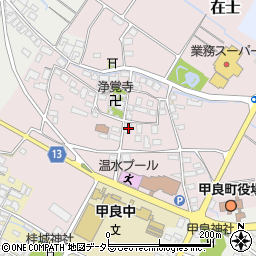 滋賀県犬上郡甲良町在士499-4周辺の地図